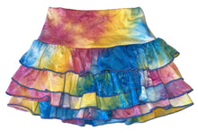 Random Hearts girls tie dye ruffle mini skirt 5