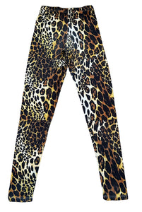 Penelope Wildberry girls leopard print brushed leggings 12