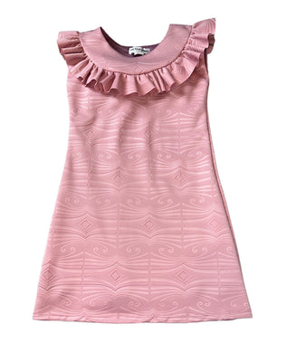 Les Tout Petits girls embossed ruffle neckline dress 12