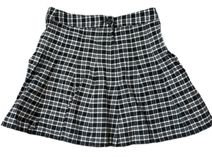 Katie J NYC tween girls pleated plaid mini skirt XL(14)