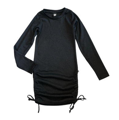 Pixie Lane girls long sleeve ribbed cinched dress 11-12