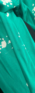 #GlobalLove x Flowers By Zoe girls bleach splatter happy face cropped top XL(12-14)