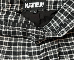 Katie J NYC tween girls pleated plaid mini skirt XL(14)