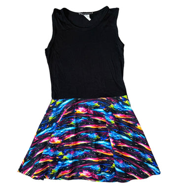 Dori Creations girls sleeveless neon pattern skater dress 8