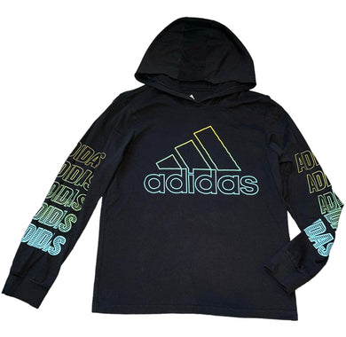 Adidas boys long sleeve gradient logo tee M(10-12)
