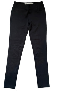 Tractr girls pull on black stretch jeggings 12