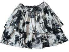 Tru Luv girls tie dye smocked waist tiered mini skirt 10