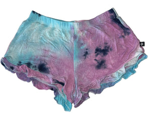 Pixie Lane girls scalloped hem tie dye shorts 9-10
