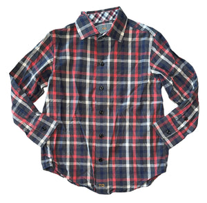 thomas dean dress shirts Thomas Dean boys long sleeve plaid button down dress shirt 5