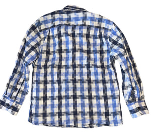 Isaac Mizrahi boys box print woven button down dress shirt 4