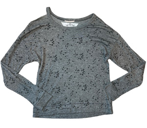 T2 Love girls tiny stars pullover with shoulder cutout 14