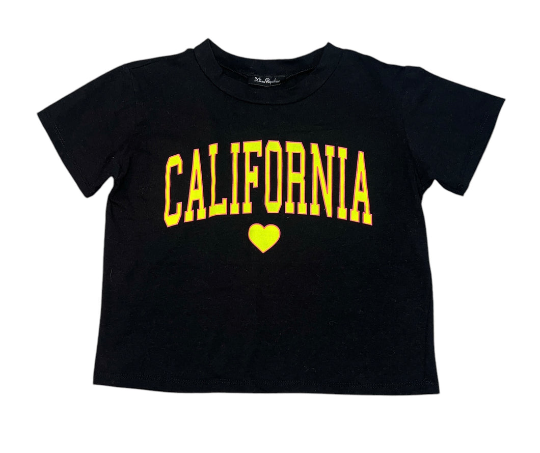 Miss Popular girls California boxy tee M