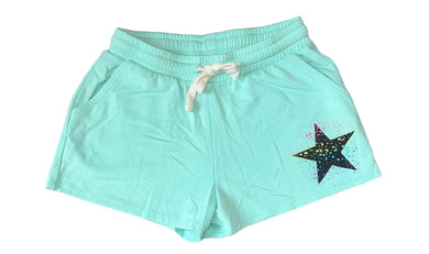 Pixie Lane girls drawstring splatter star lounge shorts 7