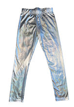 Rockets of Awesome girls metallic silver leggings 8