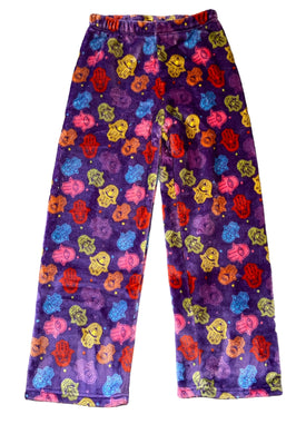 Heartbreaker girls blanket fleece Hamsa pajama lounge pants 8/10