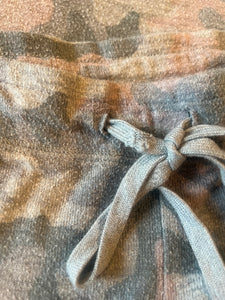 PJ Salvage women’s 2pc camouflage cozy knit lounge set XS