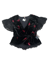 Free People women’s roses wrap blouse S NEW