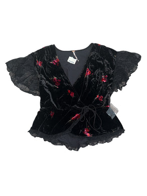 Free People women’s roses wrap blouse S NEW