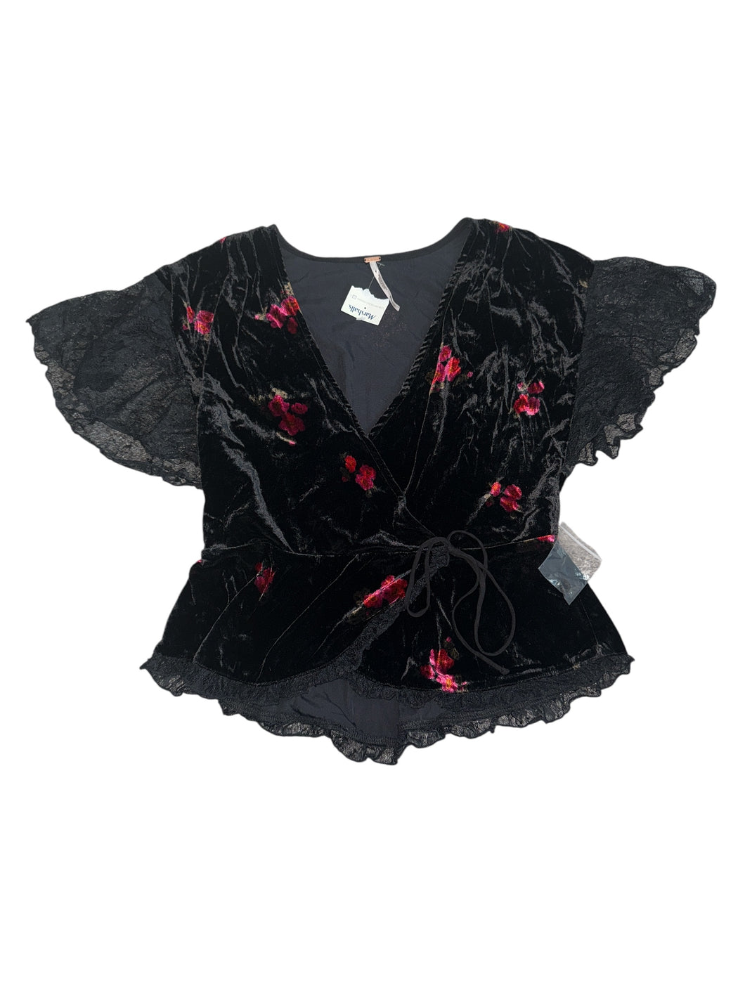 Free People women’s roses wrap blouse S NEW