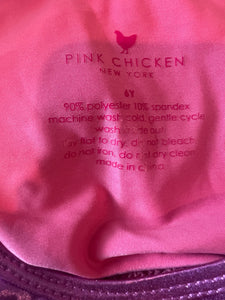 Pink Chicken girls Liza lamé party dress 6 NEW