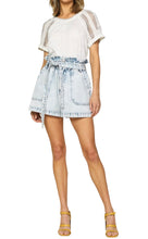 Skies Are Blue women’s acid wash denim paper bag jean shorts XS NEW