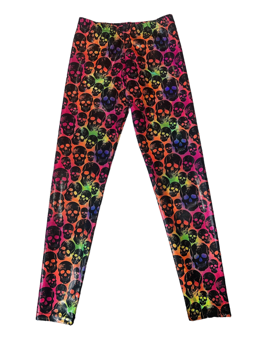 Dori Creations girls metallic skull print leggings 8-10