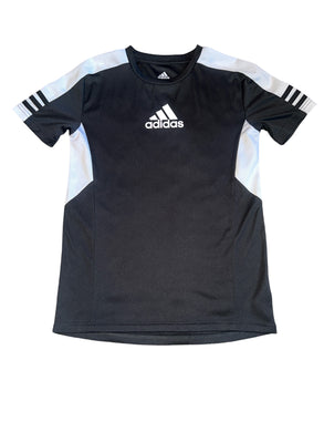 Adidas boys active mesh panel logo tee shirt M(10-12)