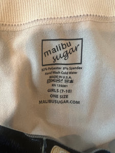 Malibu Sugar girls distressed denim printed leggings with tie dye 7-10 ONE SIZE