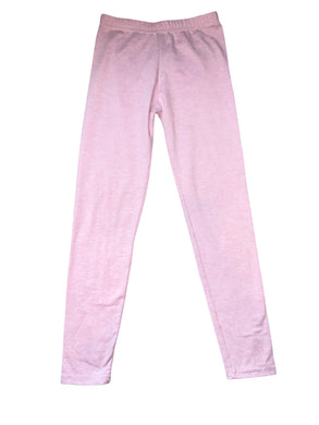 Dori Creations big girls brushed heather pink leggings 12-14