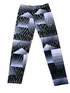 Dori Creations girls glitter chevron cropped leggings 6x