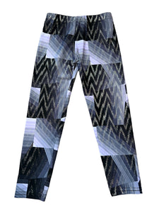Dori Creations girls glitter chevron cropped leggings 6x