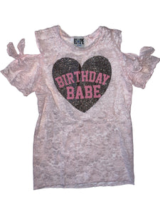 Hope Jeans girls 2pc Birthday Babe lacy top & pants set 10