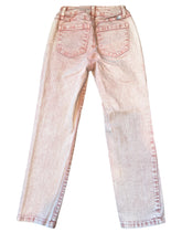 1822 Denim junior women’s acid wash pink straight leg boyfriend jeans 00/24