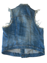 Blank NYC women’s distressed denim jean vest S