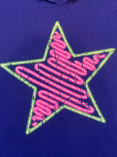 Hannah Sky girls neon scribble star graphic hooded top XL(16)