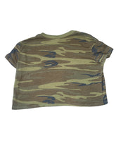 Alternative Apparel women’s cropped camouflage tee SMALL