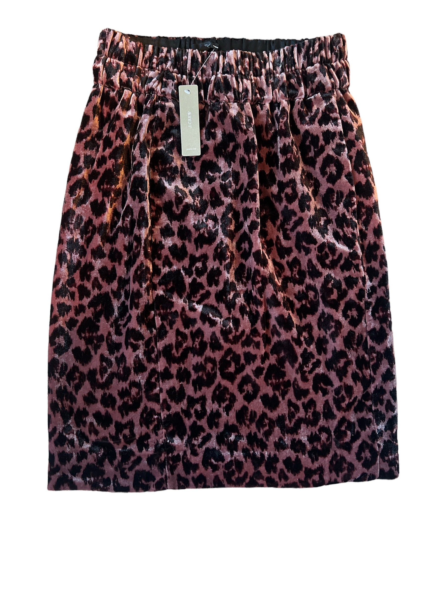 J crew leopard outlet midi skirt