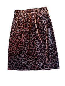 J Crew women’s velvet leopard midi skirt XS NEW