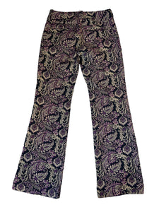 Free People women’s paisley jacquard flare leg pants 0