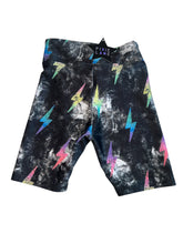 Pixie Lane girls hi shine lightning bolt print biker shorts 7 NEW