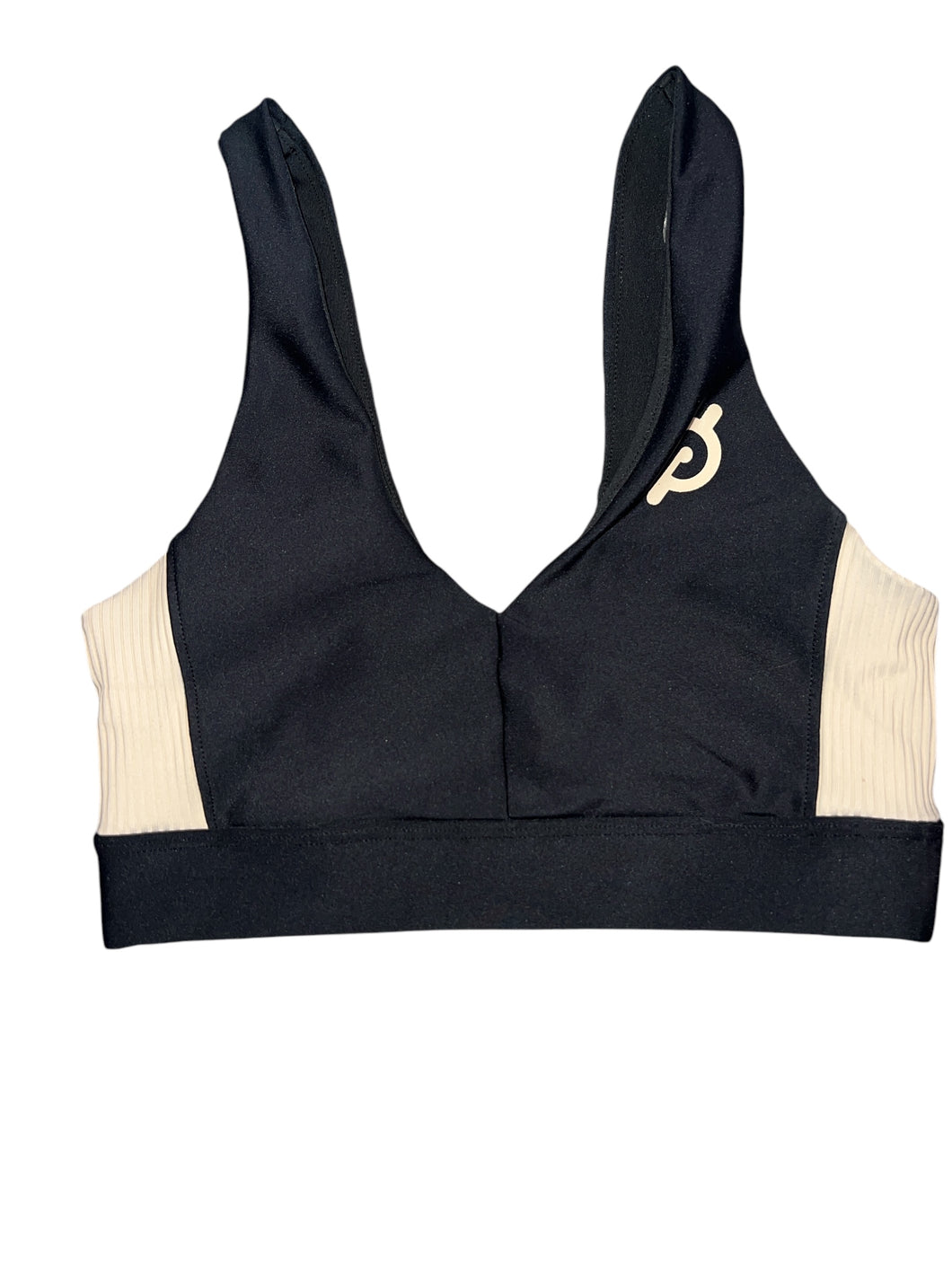 Peloton women’s ribbed panel sports bra S