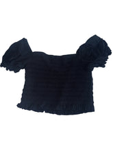 Katie J NYC tween girls Marlee smocked top S(7-8)