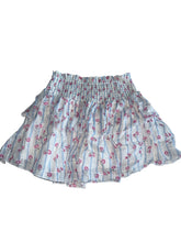 Katie J NYC tween girls Brooke skirt in Petunia stripe XL(14)