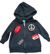 Precious Cargo baby boy rock & roll patch hoodie 6m