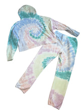 Daydreamer women’s 2pc La Eye tie dye shrunken hoodie & jogger set S