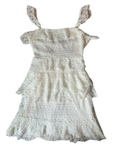 Show Me Your Mumu women’s Tracy Tiered Ruffle lace dress in ivory size S