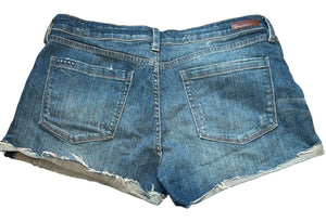 Blank NYC women’s The Fulton roll up distressed shorts 31