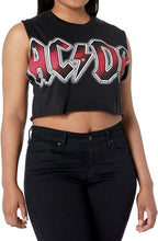Goodie Two Sleeves women’s/juniors cropped boxy ACDC tank S