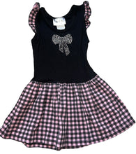 RPR Originals baby girl rhinestone bow checkered dress 18m