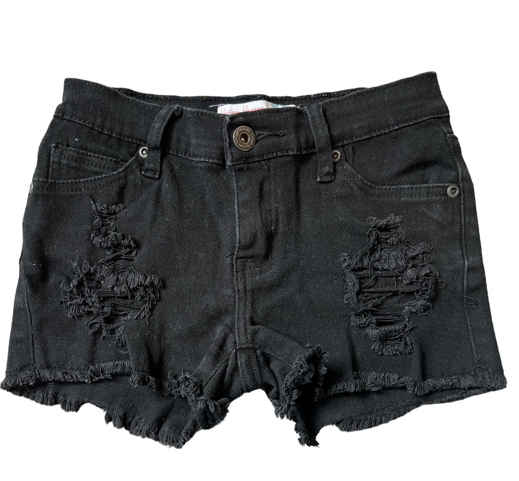 Vintage Havana girls stretchy cutoff distressed jean shorts 10